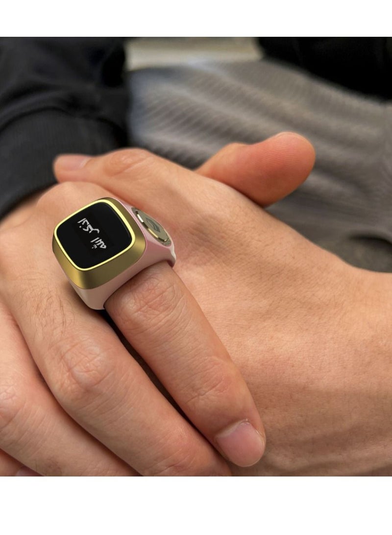 Smart Tasbih Plastic Zikr Lite Ring Pink 20MM