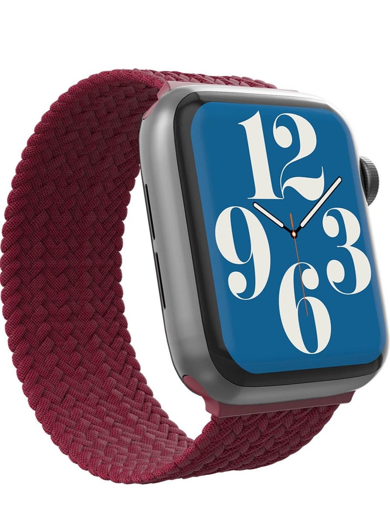 Braided Apple Watch Series 8/7 (45mm), Series 6/SE/5/4 (44mm) and Series 3/2/1 (42mm) Band - Wine