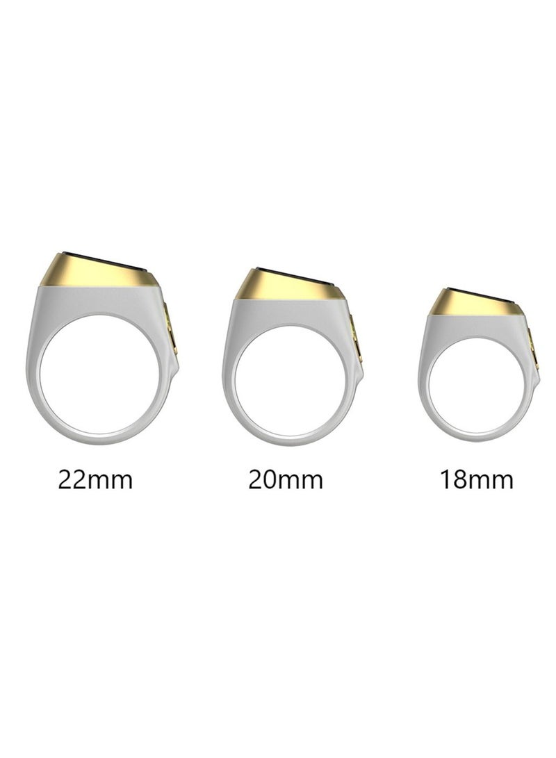 Smart Tasbih Plastic Zikr Lite Ring White 20MM