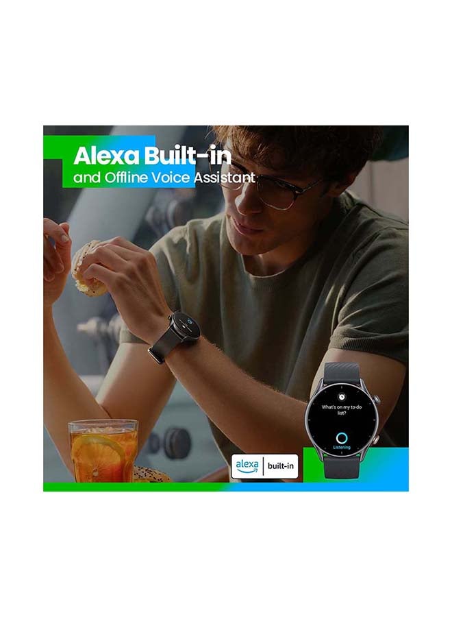 GTR 3  Ultra HD AMOLED Display Smartwatch Thunder Black