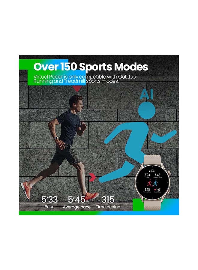 GTR 3  Ultra HD AMOLED Display Smartwatch Thunder Black