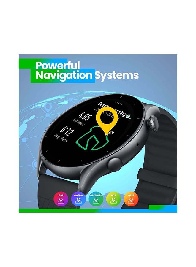 GTR 3  Ultra HD AMOLED Display Smartwatch Thunder Black