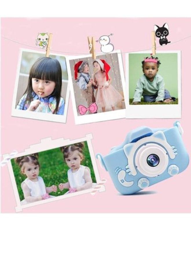 Kids Toy Digital Camera, 2021 Upgrade 1080P Dual Camera 2.0 Inches Screen 20MP HD Video Camcorder with [ 32 GB Memory Card ] Gifts for Child Boys Girls, Best Birthday Gift Games Toy (Blue