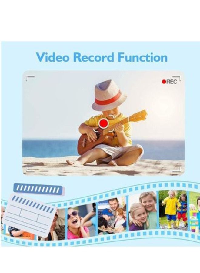 Kids Toy Digital Camera, 2021 Upgrade 1080P Dual Camera 2.0 Inches Screen 20MP HD Video Camcorder with [ 32 GB Memory Card ] Gifts for Child Boys Girls, Best Birthday Gift Games Toy (Blue