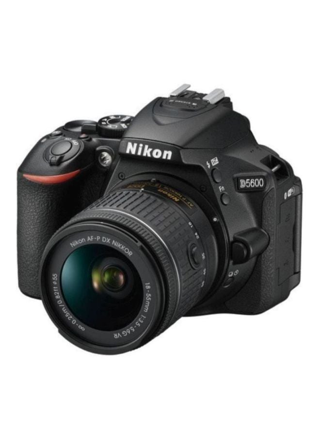 D5600 DSLR With AF-P DX NIKKOR 18-55mm f/3.5-5.6G VR Lens + AF-P NIKKOR 70-300mm f/4.5-5.6E ED VR Lens 24.2MP ,Built-in Wi-Fi, NFC ,Bluetooth And Accessory Bundle