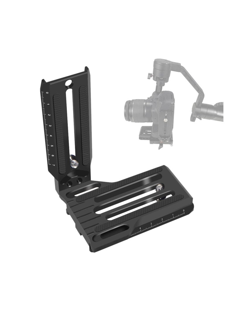 SLR Vertical Fast Mounting Board Black Fast Loading Professional L Type Mount Bracket for ZHIYUN WEEBILL, for RSC2 RS2, for DJ1