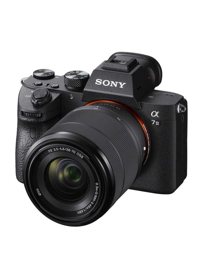 Alpha a7 III Mirrorless Camera With FE 28-70mm f/3.5-5.6 OSS Lens 24MP With Tilt Touchscreen, Built-In Wi-Fi And Bluetooth