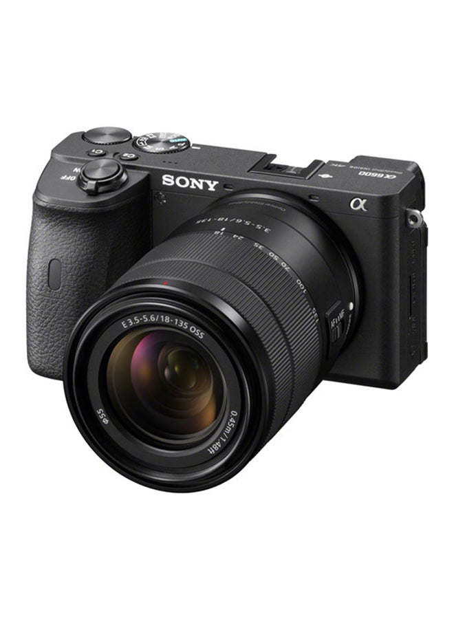 Alpha A6600 Mirrorless Camera With E 18-135mm f/3.5-5.6 OSS Lens 24.2MP With Tilt Touchscreen, Built-in Wi-Fi And Bluetooth
