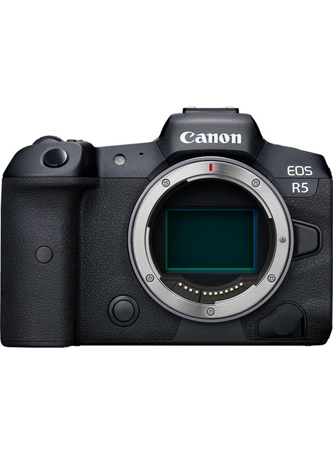 EOS R5 Mirrorless Camera Body، Full Frame، 45 MP، Full-frame Sensor، 20 fps Shooting، 8K RAW Video، Up to 8-stop in Body IS، Max ISO 51،200