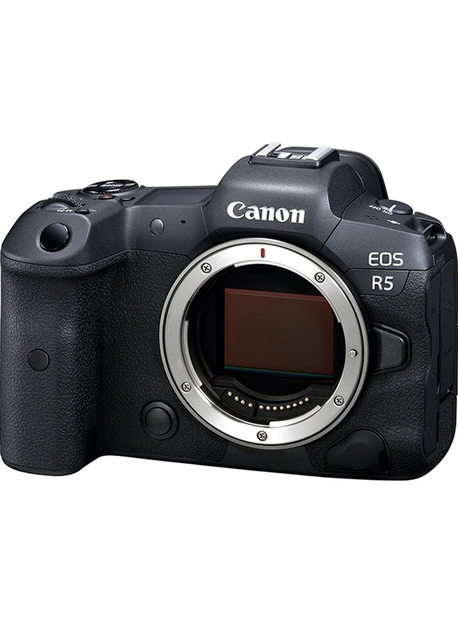 EOS R5 Mirrorless Camera Body، Full Frame، 45 MP، Full-frame Sensor، 20 fps Shooting، 8K RAW Video، Up to 8-stop in Body IS، Max ISO 51،200