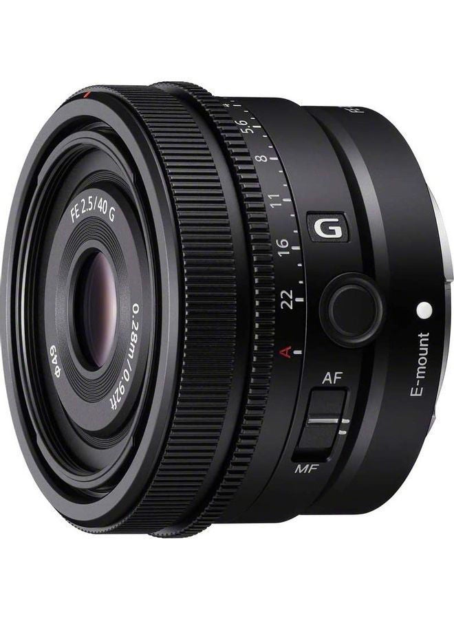 SEL40F25G Premium G Series Full Frame Lens FE 40mm Black