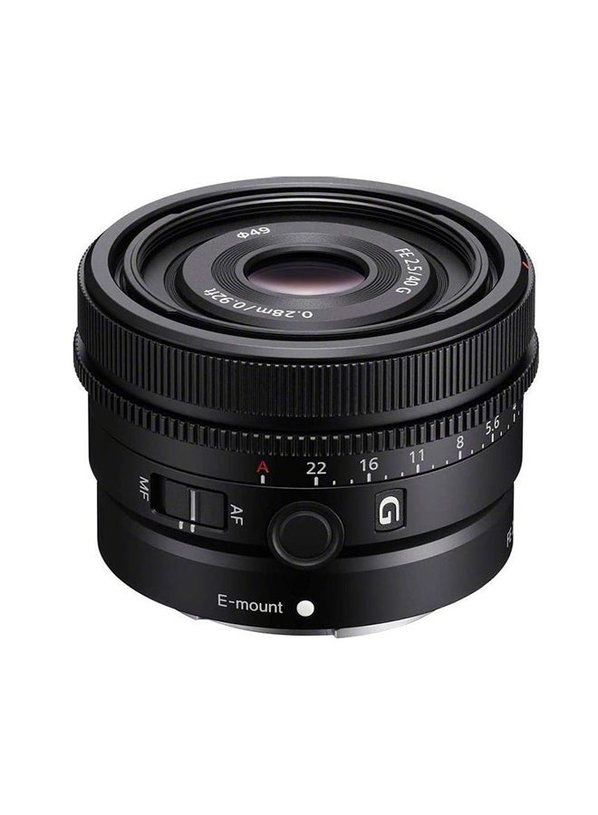 SEL40F25G Premium G Series Full Frame Lens FE 40mm Black