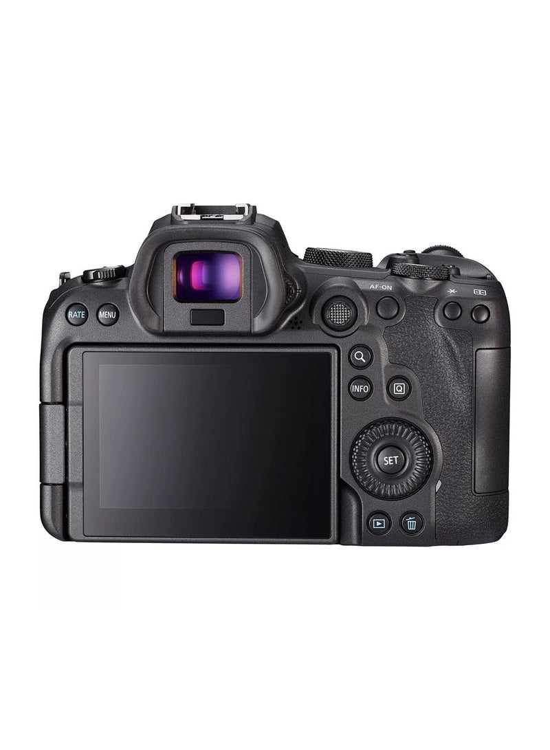 EOS R6 Mirrorless Camera Body، Full-frame، 20 MP، Up to 8-stop in Body IS، 20 fps، 4K 60p Movies، Bluetooth & Wi-Fi، Max ISO 102،400