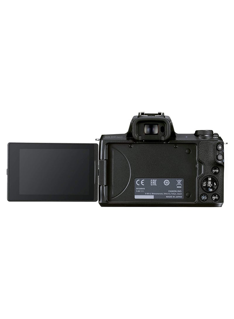EOS M50 Mark II + Ef-M 15-45mm Is Stm Kit Black