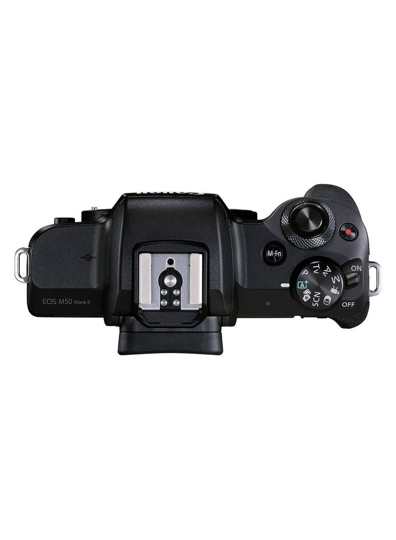 EOS M50 Mark II + Ef-M 15-45mm Is Stm Kit Black