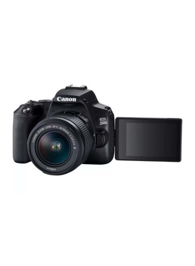 EOS 250D SLR Camera Body Black With EF-S 18-55MM F3.5-5.6 III & EF 75-300MMF4-5.6 III Lens