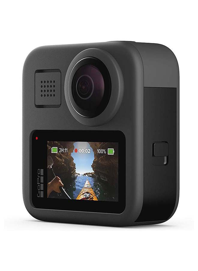 MAX - Waterproof 360 + Camera With Touch Screen Spherical 5.6K30 HD Video 16.6MP 360 Photos 1080p Live Streaming Stabilization