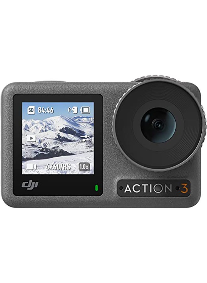 Osmo Action 3 Standard Combo - Action Camera 4K HDR & Wide FOV, 10-Bit Color Depth, Horizon Steady, Waterproof, Cold Resistant & Long-Lasting, Vlog Camera, UAE Version