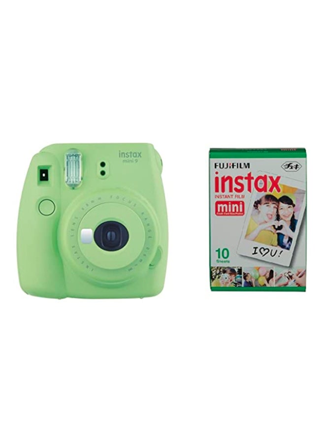 Instax Mini 9 Instant Film Camera With 10 Sheets