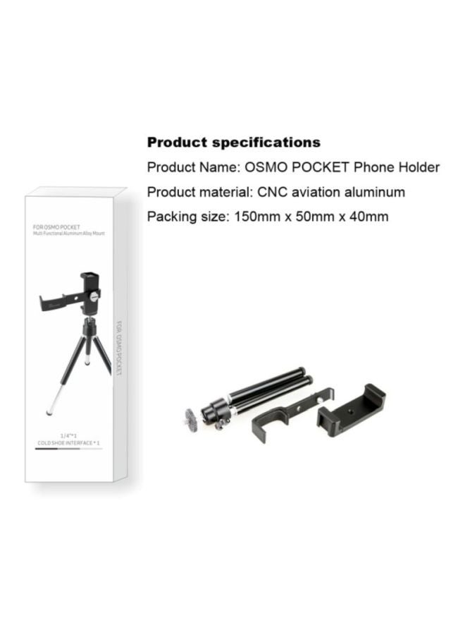 Multifunction Tripod Mount Stand Phone Holder For DJI Osmo Pocket Handheld Cam