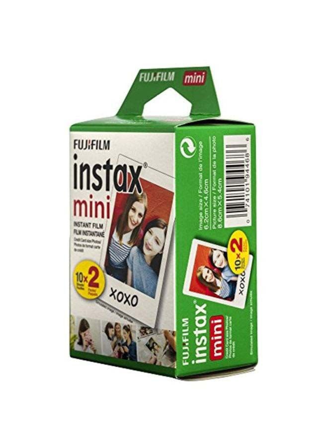 Instax Mini 11 Instant Film Camera With Pack Of 20 Film White