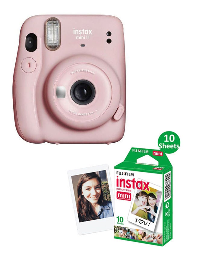 Instax Mini 11 Instant Film Camera With Pack Of 10 Films