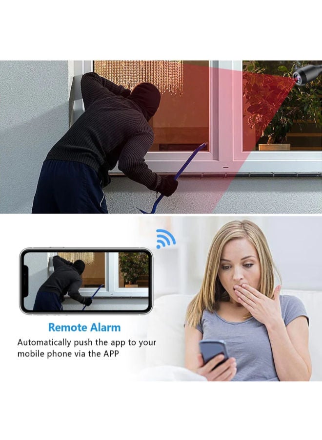 Full HD 4K 1080P USB Wifi Mini Camera WiFi Camera Wireless USB Plug Small Security Camera 1080P HD Motion Detection Monitor for Home Office Indoor