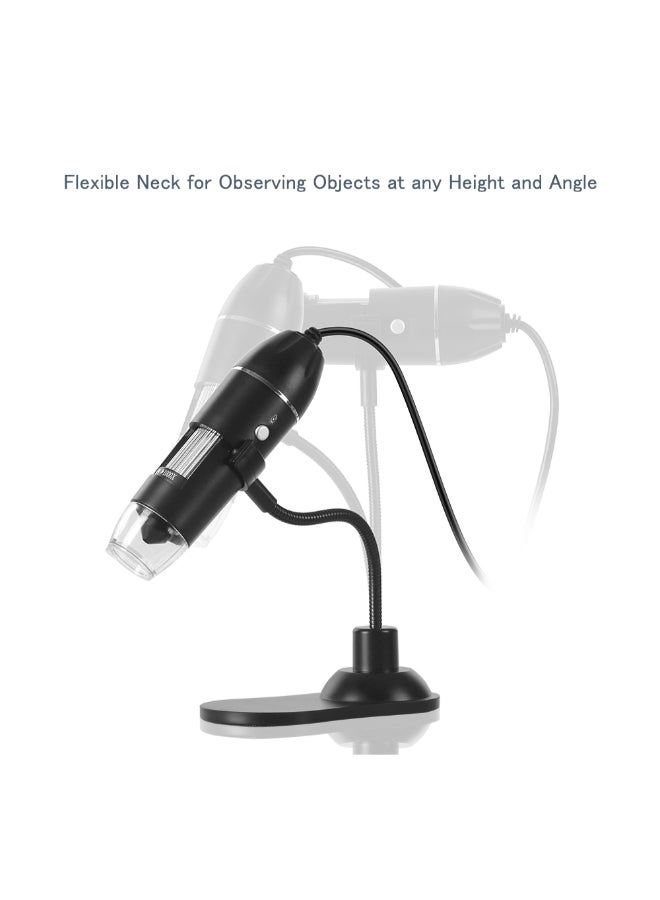 USB Microscope Endoscope Magnifier Black
