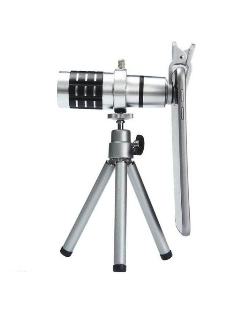 Aluminum Cellphone Mobile Phone Lens 12X Zoom Telescope Camera For Android And Ios