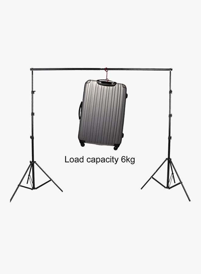 Adjustable Photography Studio Backdrop Crossbar Kit Black