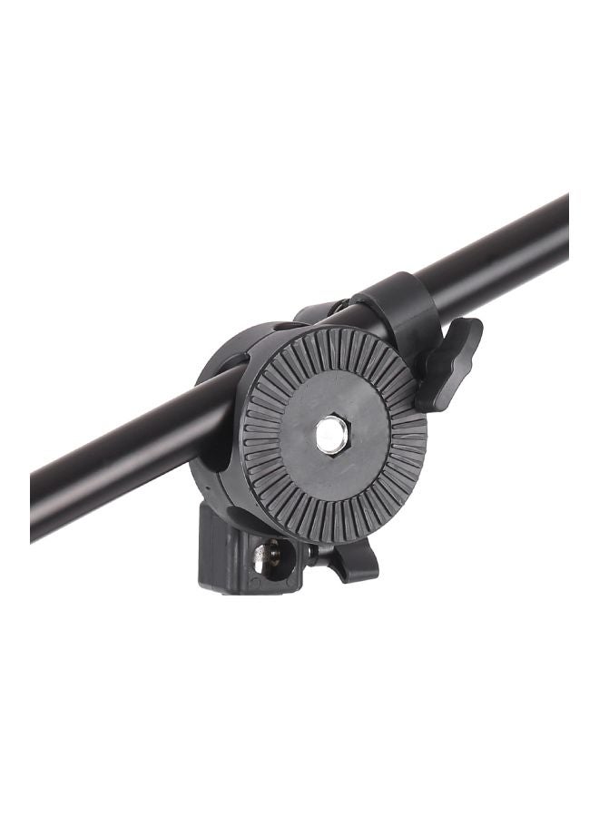 Photography Reflector Diffuser Holder Stand With Clip Flexible Swivel Grip Head Clamp Black