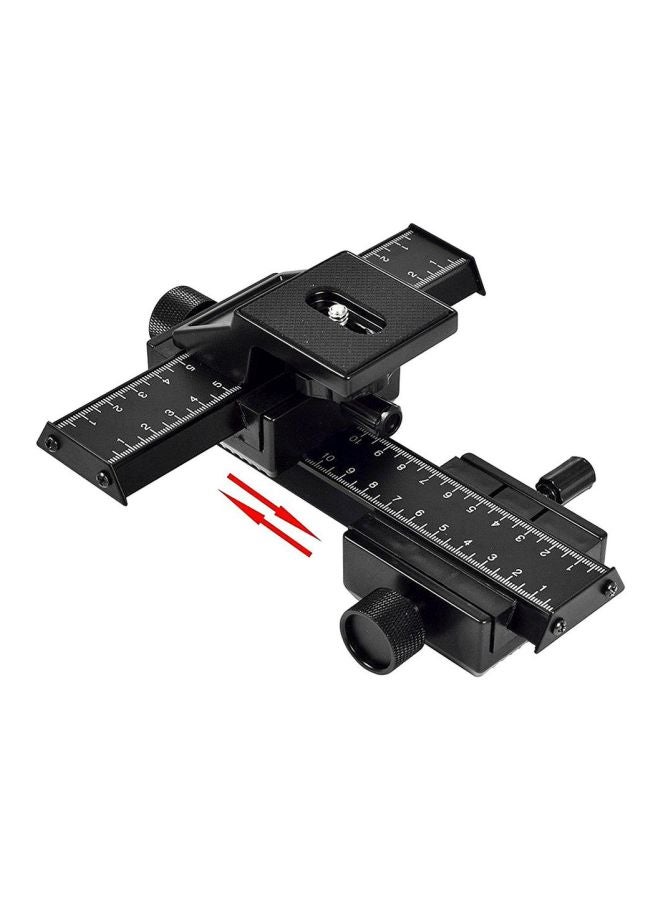 4-Way Macro Focus Rail Slider For Digital/SLR Camera Black/White