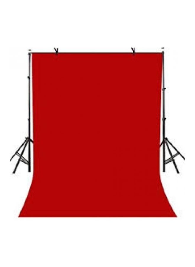 Adjustable Background Crossbar Support Stand Kit With 4 Clamps 3x3meter Black/Red