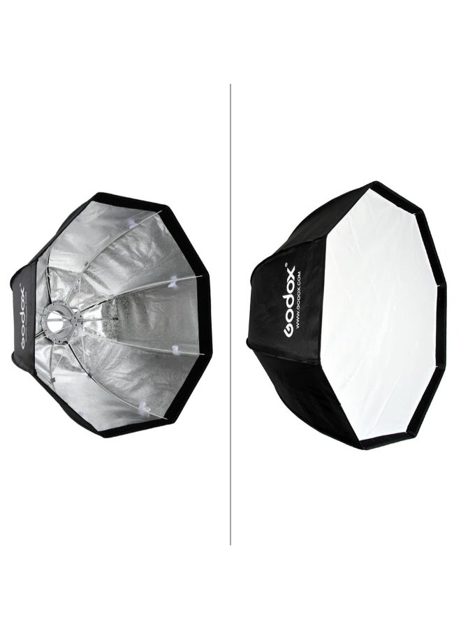 Portable Octagonal Umbrella for Speedlite Black