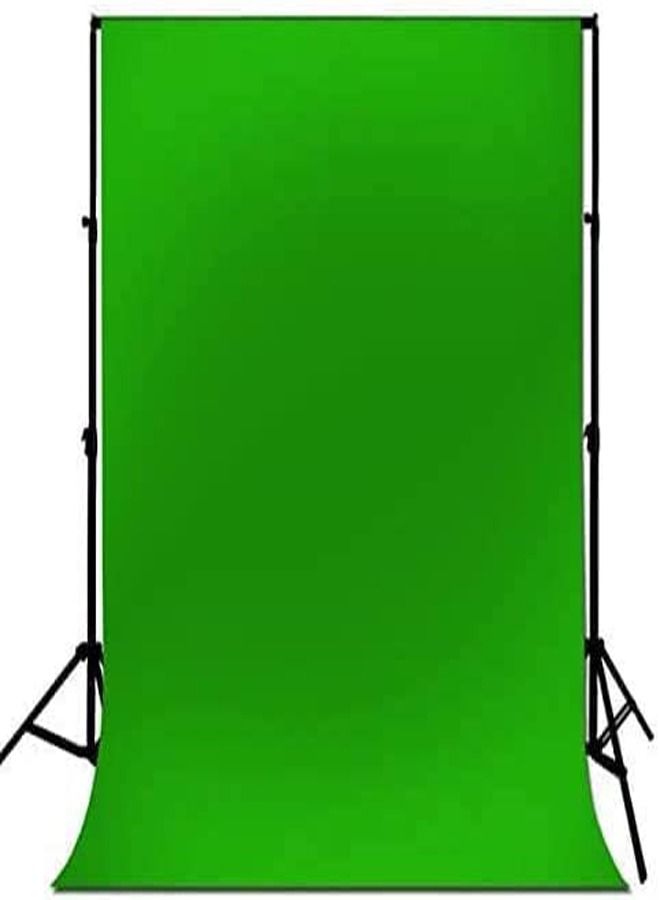 Padom 2x2m Background Stand with 2x3m 3 Backdrops Green, White,Black Lighting Photography Kit