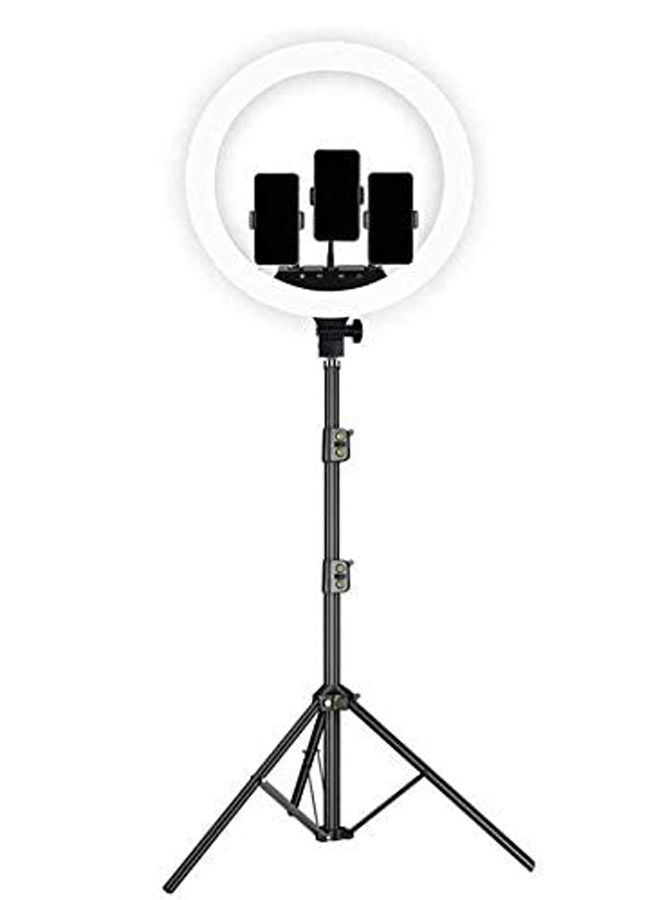 HQ 18N Soft Ring Light with Tripod Stand for Selfie Makeup Live Stream and YouTube Video Dimmable LED Camera Light