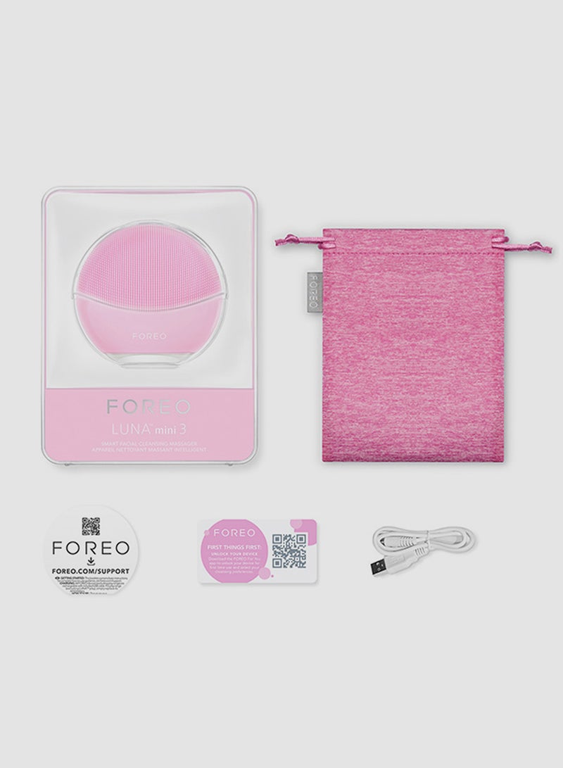 LUNA Mini 3  Smart Facial Cleansing Massager Pink 4.5cm