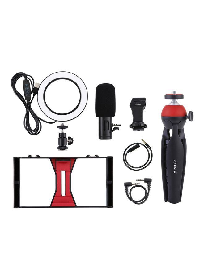 Flexible Tripod Vertical Bracket Mount With Accessories Red/Black/White