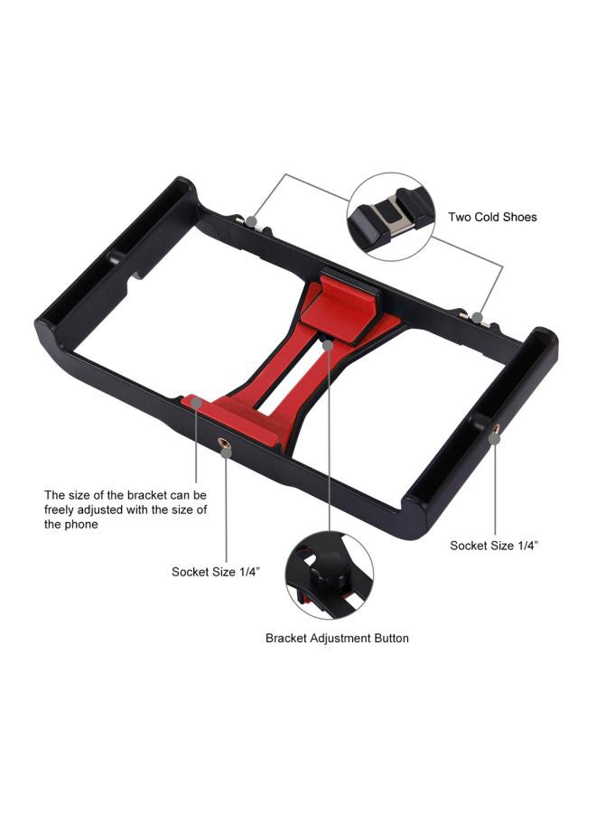 Flexible Tripod Vertical Bracket Mount With Accessories Red/Black/White