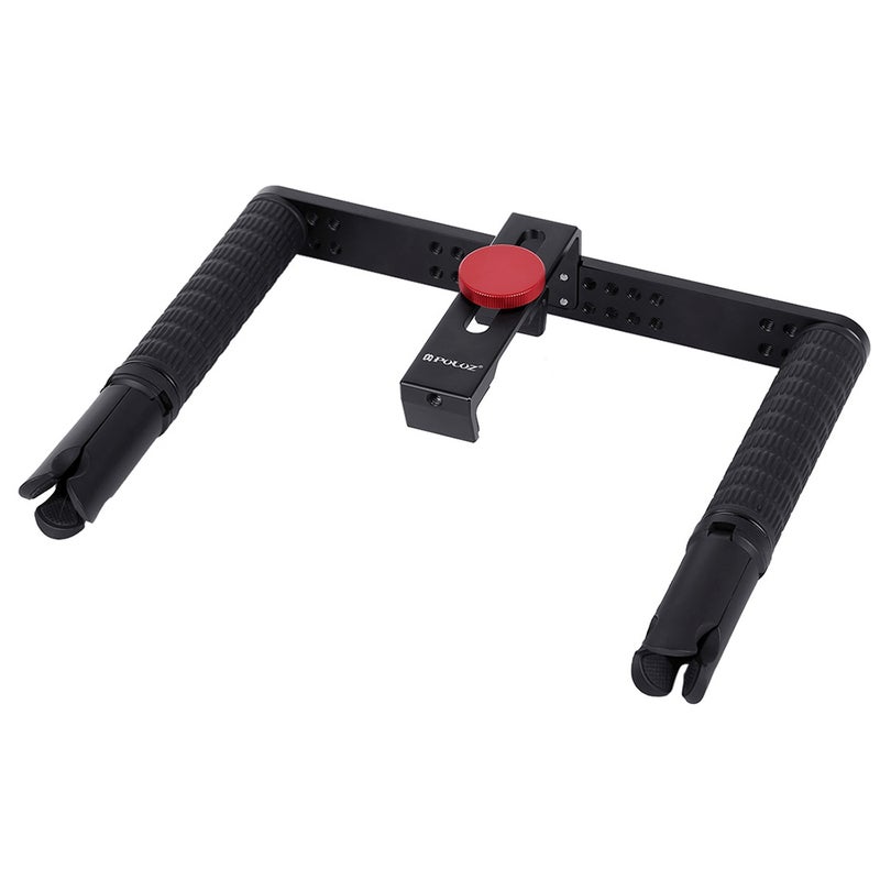 Mobile Live Set Aluminum Rabbit Cage Set with Microphone Mini Tripod Black