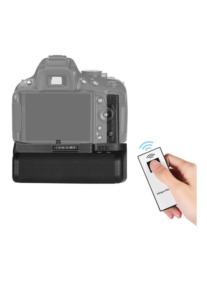 Vertical Battery Grip Holder For Nikon D5100/D5200 DSLR Camera With IR Remote Control Black/Silver