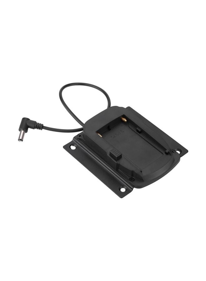 Battery Adapter Base Plate Black