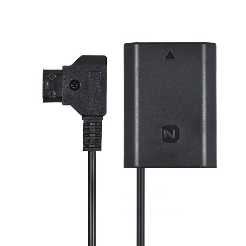 V-mount/Anton Bauer D-Tap To NP-FZ100 DC Coupler Adapter Dummy Battery Black