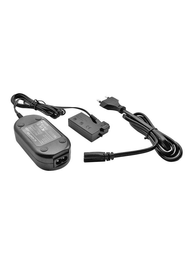 Double Pin Power Charger Adapter For Samsung AA-E6/AA-E7/AA-E8 Black