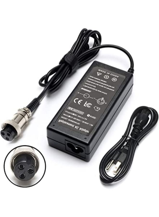 Jeestam E175 E200 36W Electric Scooter Battery Charger for Razor E100 E200S E125 E225 E300 E325 E350 E400 E150 E500 E500S PR200 MX350 MX400 ZR350 Pocket Mod Sports Mod Dirt Quad 3-Prong Inline