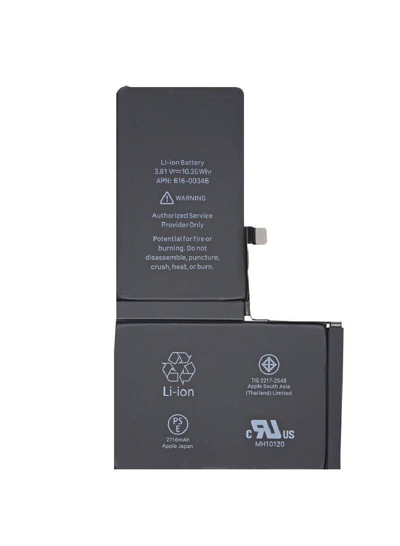 Replacement Battery For Apple iPhone X Black