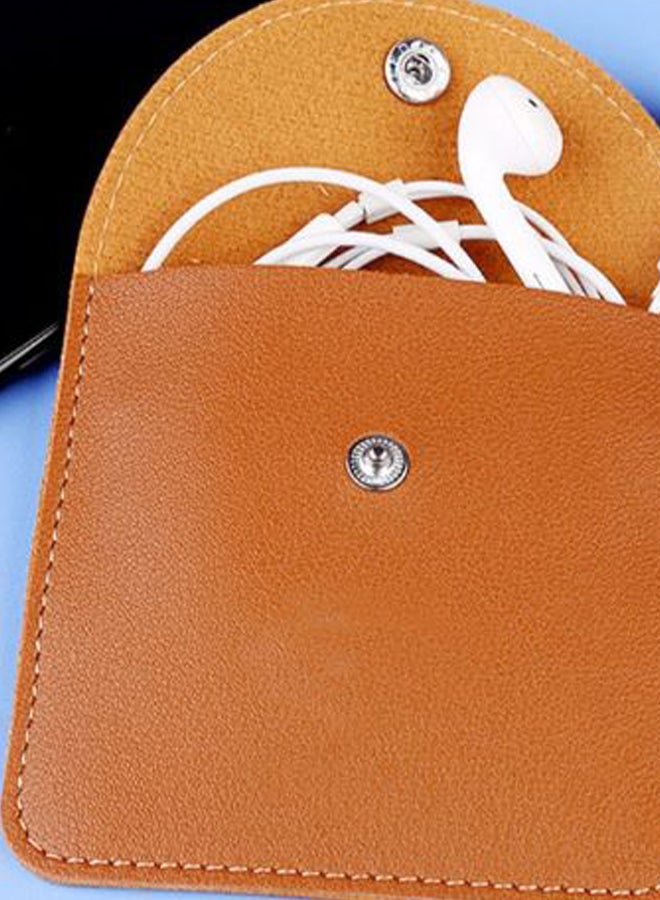 Portable Waterproof Finishing Gadget Holder Case brown/Silver