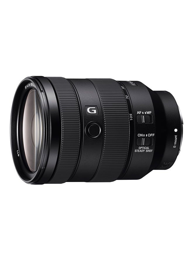 FE 24-105mm F4 G OSS Full-Frame E-Mount Standard Zoom Lens SEL24105G with 67mm Multicoated UV, Polarizer & FLD Filter Kit Photography Backpack Bundle Multicolour