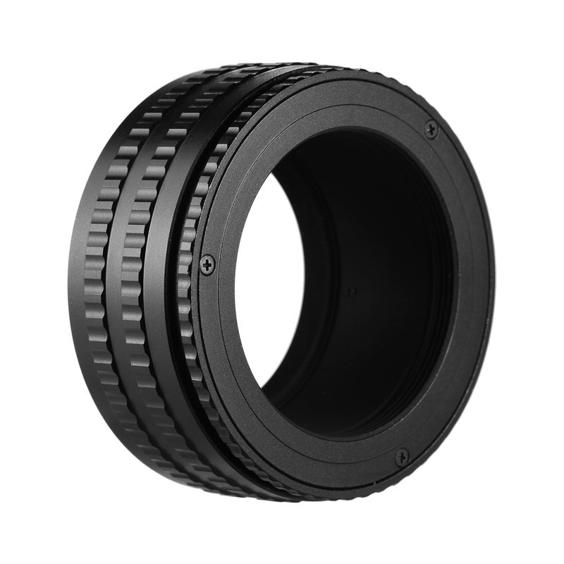 M42 to M42 25mm-55mm Macro Extension Tube Mount Lens Focusing Helicoid Adapter Ring Black