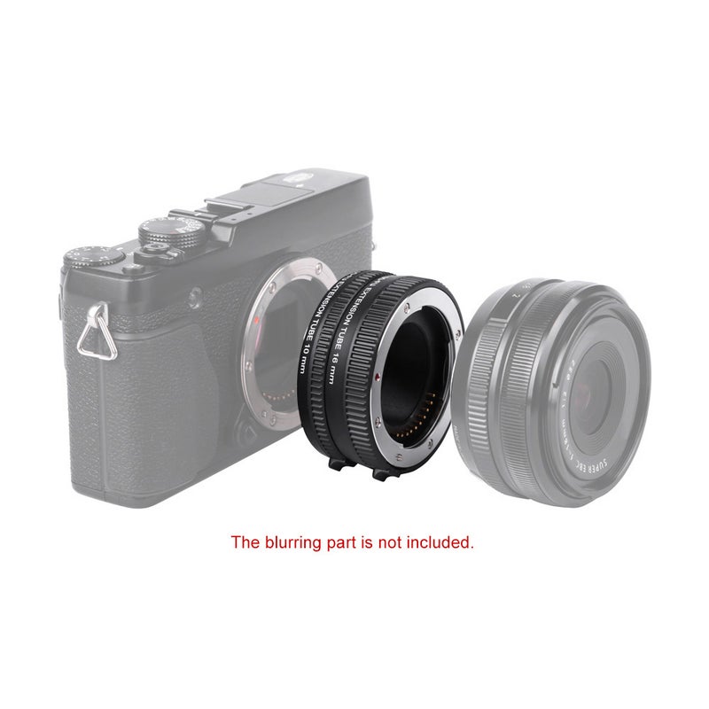DG-FU Auto Focus 10mm And 16mm Extension Tube Ring Set Black